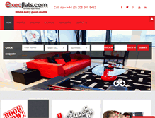 Tablet Screenshot of execflats.com